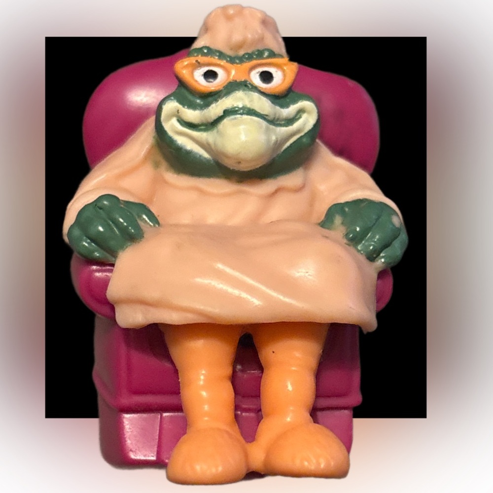 Vintage Happy Meal “Dinosaurs” Figure Grandma Philips with Pink Chair